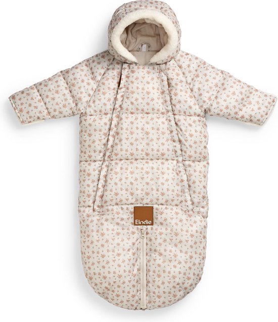 Elodie Baby Overall - Skipak Baby - Baby Voetenzak - Voetenzak autostoel - Autumn Rose - 6/12 maanden