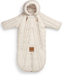 Elodie Baby Overall - Skipak Baby - Baby Voetenzak - Voetenzak autostoel -Creamy White - 6/12 maanden