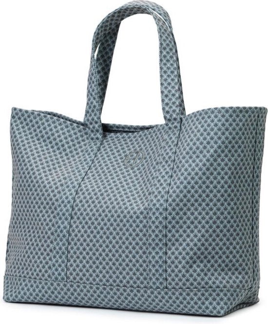 Elodie Canvas Tote luiertas - Luiertas verzorgingstas - Luiertassen - Turquoise Nouveau