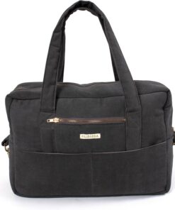 Filibabba Luiertas - Mommy Bag - Ribfluweel - 30x45x16 cm - Stone Grey