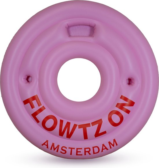 Flowtz On - Zwemband - Opblaasband - Roze - Pool float - 180 cm - Bekerhouder - Fun - Groot - Pool float - Zomer - Strand - Zwembad