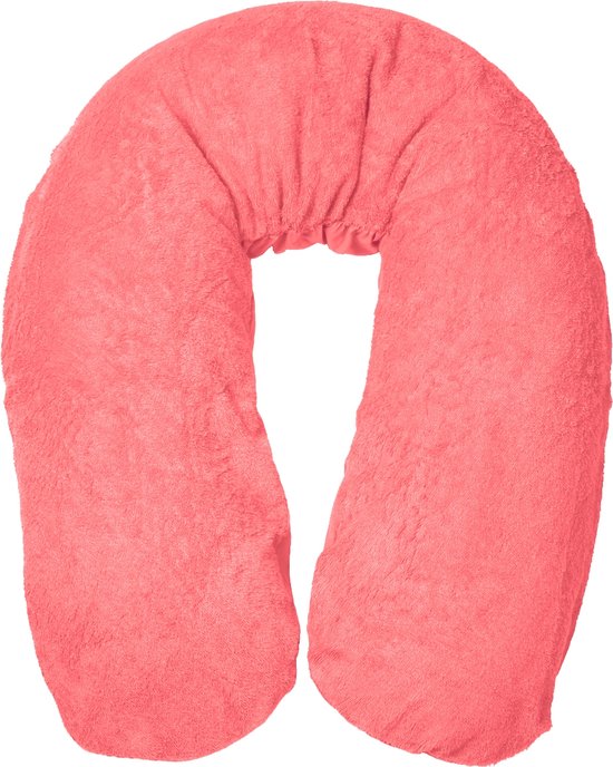 Form Fix XL Voedingskussenhoes - Body Pillow Kussensloop - Zwangerschapskussen hoes - Zijslaapkussen hoes - Badstof/Katoen Hoes - Roze