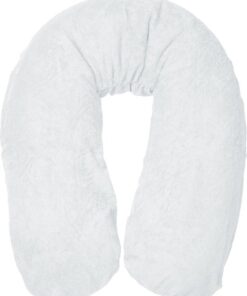 Form Fix XL Voedingskussenhoes - Body Pillow Kussensloop - Zwangerschapskussen hoes - Zijslaapkussen hoes - Badstof/Katoen Hoes - Wit