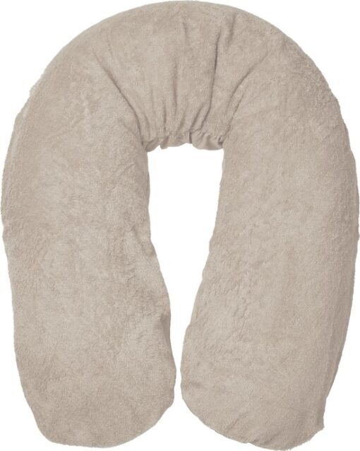 Form Fix XL Voedingskussenhoes - Body Pillow Kussensloop - Zwangerschapskussen hoes - Zijslaapkussen hoes - Badstof/Katoen Hoes - Beige