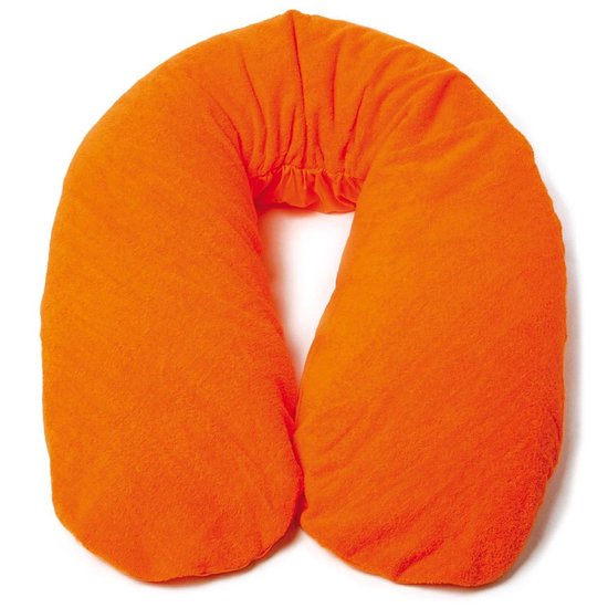 Form Fix XL Voedingskussenhoes - Body Pillow Kussensloop - Zwangerschapskussen hoes - Zijslaapkussen hoes - Badstof/Katoen Hoes - Oranje