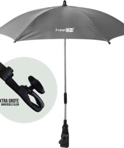 FreeON universele Parasol voor buggy, kinderwagen of wandelwagen - DonkerGrijs