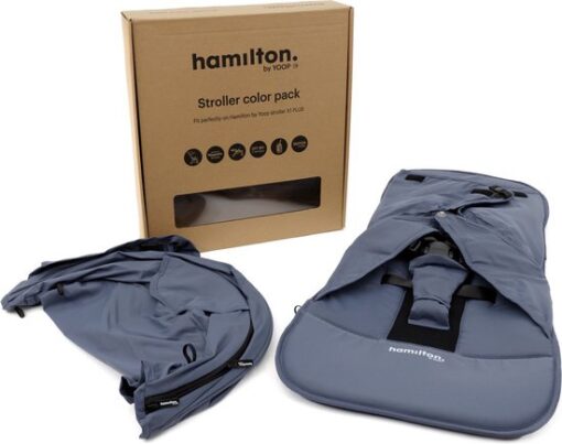 Hamilton by Yoop Buggy Bekledingset Color Pack – Stroller bekleding voor de Hamilton by Yoop X1 Plus & S1 Plus buggy's – Makkelijk te Monteren Kinderwagenhoes – Indigo Blue