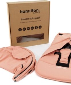 Hamilton by Yoop Buggy Bekledingset Color Pack – Stroller bekleding voor de Hamilton by Yoop X1 Plus & S1 Plus buggy's – Makkelijk te Monteren Kinderwagenhoes – Pastel Pink