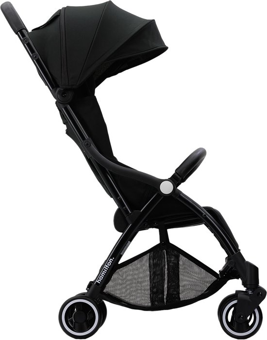 Hamilton by Yoop X1 Plus Buggy – MagicFold™ Technologie – Tot 22 kg – Premium Wandelwagen – Plooibuggy – Inklapbaar – Verstelbare en Wendbare Kinderwagen – Verlengde Zonnekap – Zwart