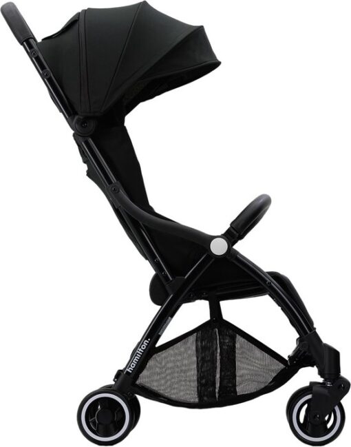 Hamilton by Yoop X1 Plus Buggy – MagicFold™ Technologie – Tot 22 kg – Premium Wandelwagen – Plooibuggy – Inklapbaar – Lichte, Verstelbare en Wendbare Kinderwagen – Verlengde Zonnekap – Zwart