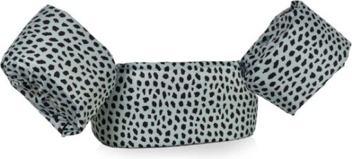 HappySwimmer® - Puddle Jumper zwembandjes/zwemvest voor peuters en kleuters mint/groen met Cheetah print