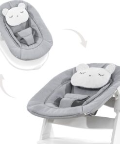 Hauck Alpha Bouncer 2 in 1 - Wipstoel - Pastel Bear - Light Grey