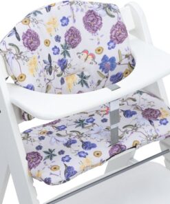 Hauck Alpha+ Highchair Pad Beige Floral zitkussen voor houten kinderstoel