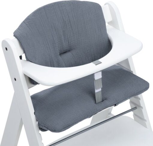 Hauck Alpha+ Highchair Pad Stone zitkussen voor houten kinderstoel Highchair Pad OEKO-TEX® STANDARD 100 made in Europe