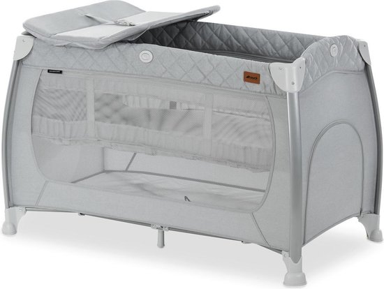 Hauck Combi Reisbedset Play N Relax Center, 120 x 60 cm, Grijs