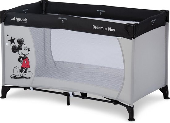 Hauck Dream’n Play, campingbedje 120 x 60 cm, Mickey Stars