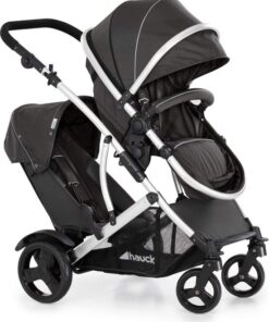 Hauck Duett 2 duo kinderwagen - tot 36 kg - zwarte woud - inclusief accessoires