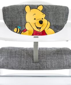 Hauck Highchair Pad Deluxe, hoge stoel pad voor Hauck houten stoel Alpha+, Pooh grey