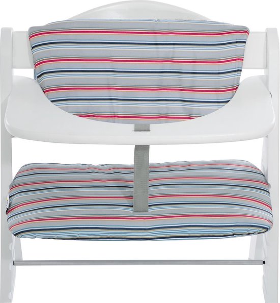 Hauck Highchairpad Deluxe Kinderstoel - Multi Stripe Grey