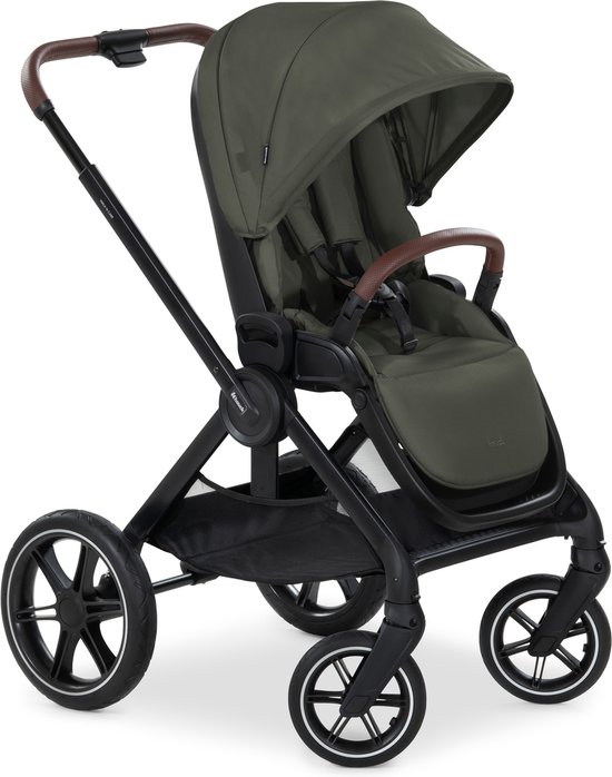 hauck Premium-buggy met beendekje Walk N Care, hoogteverstelbare zitting en telescoopstang, olijfgroen