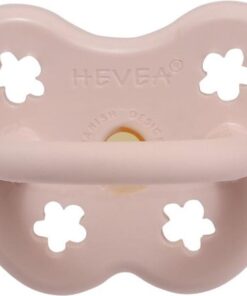 HEVEA dental speen orthodontisch Powder pink 0-3 mnd