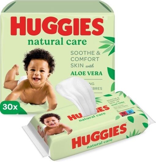 Huggies - billendoekjes - Natural care - 30 x 56 (1680st)