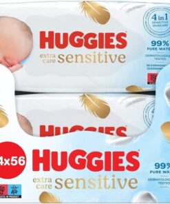 Huggies - Extra Care Sensitive - Billendoekjes - 1344 babydoekjes - 24 x 56