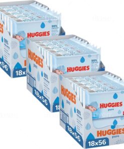 Huggies - Pure - Billendoekjes - 3024 babydoekjes - 54 x 56