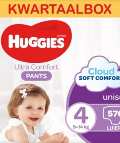 Huggies Luierbroekjes - maat 4 (9 tot 14 kg) - Ultra Comfort - unisex - 576 stuks (16x36) - Maandbox