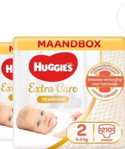 Huggies luiers - Maat 2 (3 tot 6 kg) - 840 stuks (12x35) - Newborn - Voordeelverpakking