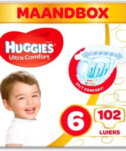 Huggies luiers - Maat 6 (15 tot 30 kg) - 204 stuks (6x34) - Voordeelverpakking