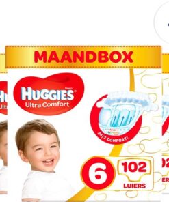 Huggies luiers - Maat 6 (15 tot 30 kg) - 408 stuks (12x34) - Voordeelverpakking