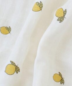 Hydrofiele Doek - Hydrofiele Doek XL - Citroen - 120x120cm - Hydrofiel - Swaddle - Hydrofiele Luier -XL - Bamboe - Hydrofieldoek Citroentjes - Hydrofieldoek Lemon - Emmailloter - Kraamcadeau