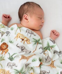 Hydrofiele Doeken - Hydrofiele Doek XL - Jungle - Hydrofiel - Safari - 120x120cm - Hydrofiel - Swaddle - Hydrofiele Luier -XL - Bamboe - Hydrofieldoek - Hydrofiele Doek Giraffe - Emmailloter - Kraamcadeau