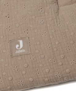 Jollein - Boxkleed Embroidery (Biscuit) - Katoen - Speelkleed Baby - 75x95cm