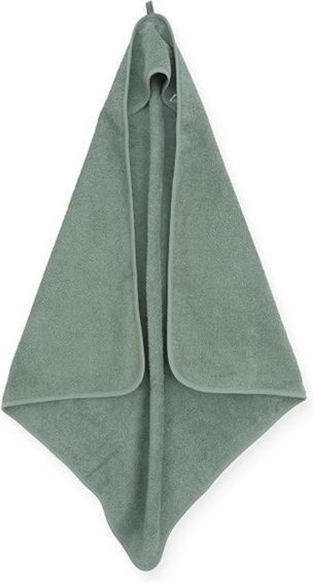 Jollein Badcape | omslagdoek badstof - 75x75cm - Ash green