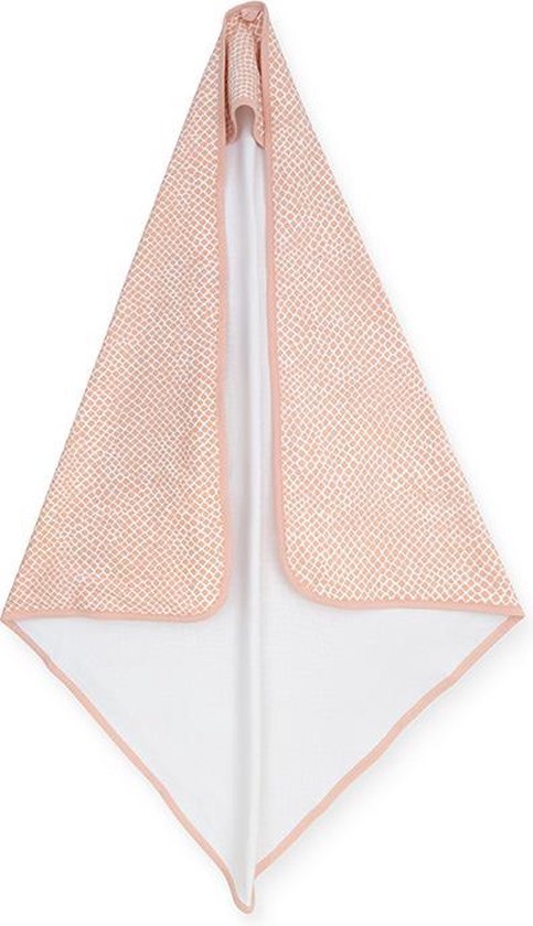 Jollein Badcape Snake - 75x75cm - pale pink