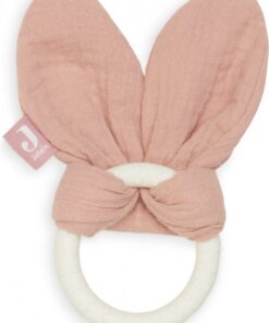 Jollein Bijtring Siliconen Bunny Ears - Rosewood