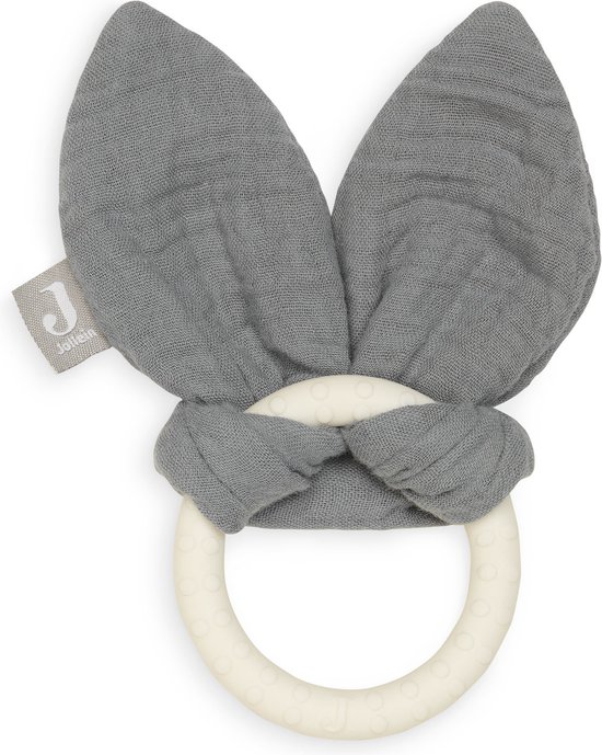 Jollein Bijtring Siliconen Bunny Ears - Storm Grey