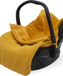 Jollein Voetenzak voor Autostoel & Kinderwagen - Basic Knit - Ocher