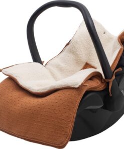 Jollein Voetenzak voor Autostoel & Kinderwagen - Bliss Knit - Caramel