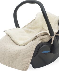 Jollein Voetenzak voor Autostoel & Kinderwagen - Bliss Knit - Nougat