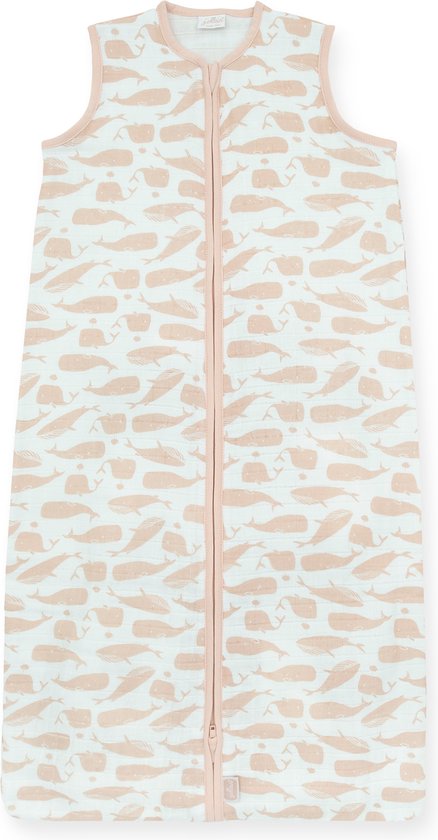 Jollein Zomerslaapzak Baby Hydrofiel 110cm Whales - Pale Pink