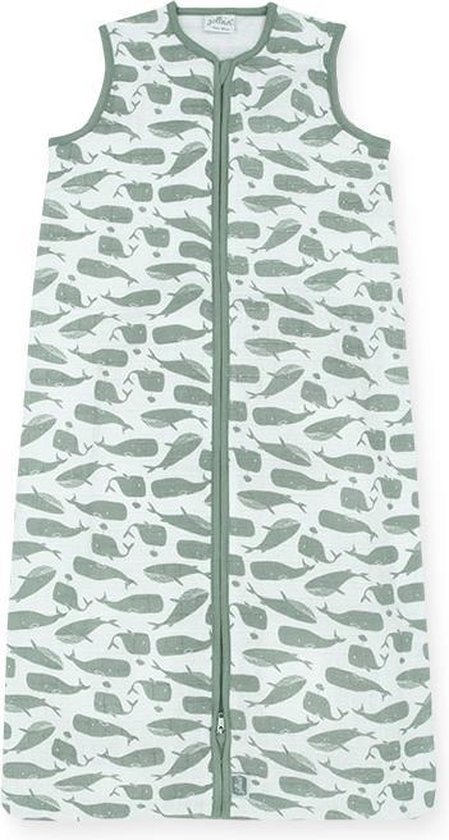 Jollein Zomerslaapzak Baby Hydrofiel 70cm Whales - Ash Green