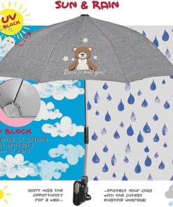 kinderwagen paraplu - Parasol voor kinderwagen, universeel bruikbaar,