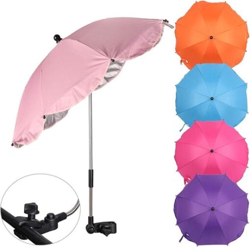 kinderwagen paraplu - Parasol voor kinderwagen, universeel bruikbaar,