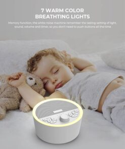 Labi - White Noise Machine - Witte Ruis Apparaat - Kalmerend - Slaaphulp - Rustgevend - 29 geluiden - 8 kleuren - Led - Tijdelijk in prijs verlaagd!