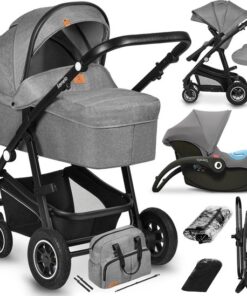 Lionelo Bianka - Kinderwagen 3 in 1 - incl. autostoel - 0-22kg - XXL - Buggy 3in1