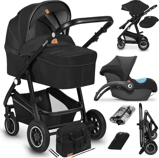 Lionelo Bianka - Kinderwagen 3 in 1 - incl. autostoel - 0-22kg - XXL - Buggy 3in1