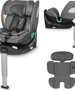 Lionelo Braam i-Size Autostoeltje - 0-36kg - ISOFIX + steunpoot - 360° draaibaar